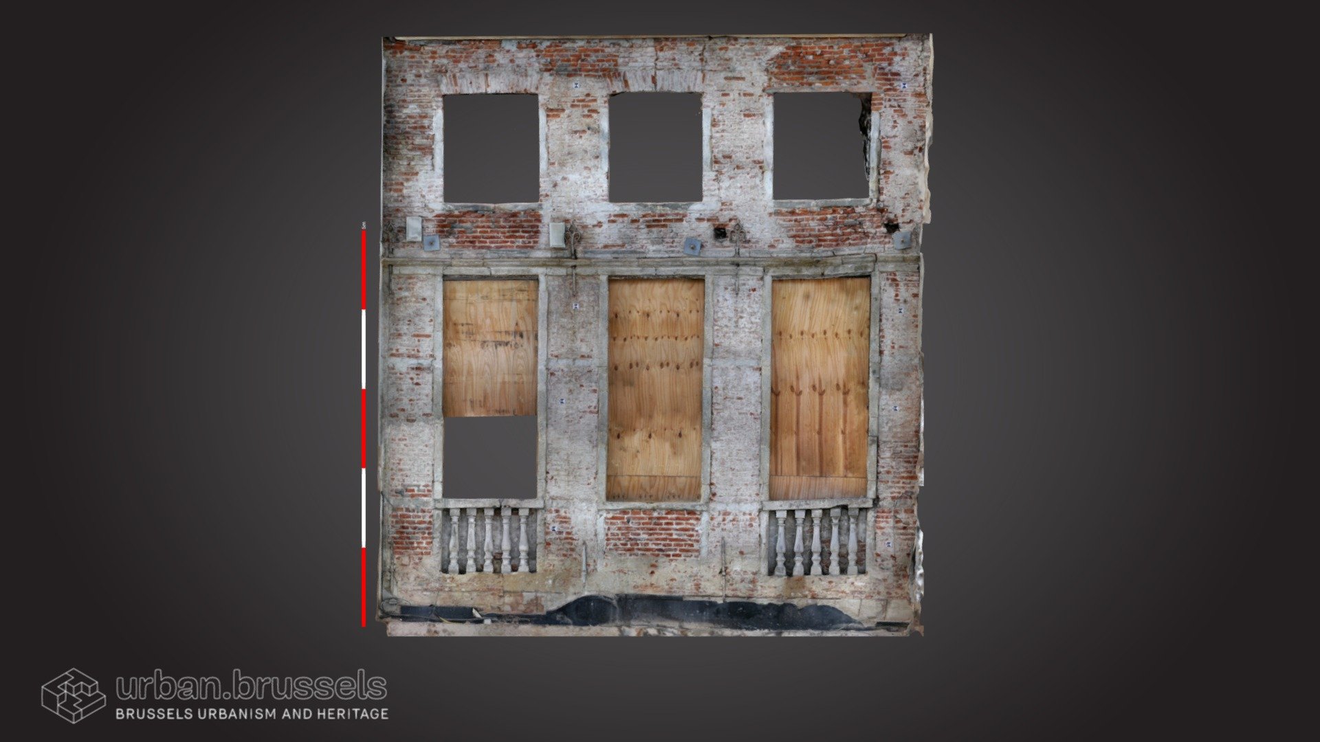 Façade - rue de l'Etuve 53, Bruxelles (BR378)