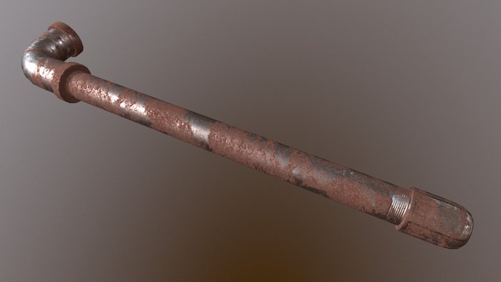 Weapon Metal Pipe 3D Model