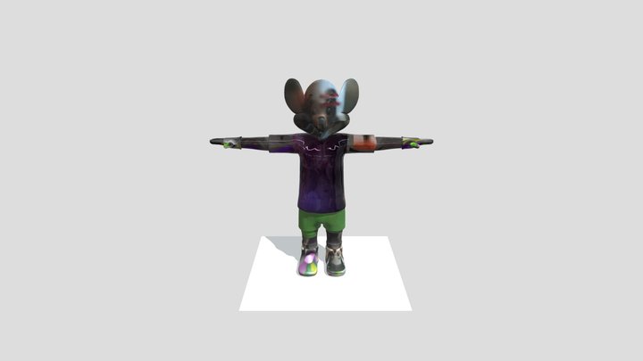 Chuck e cheese looks teast 3D Model