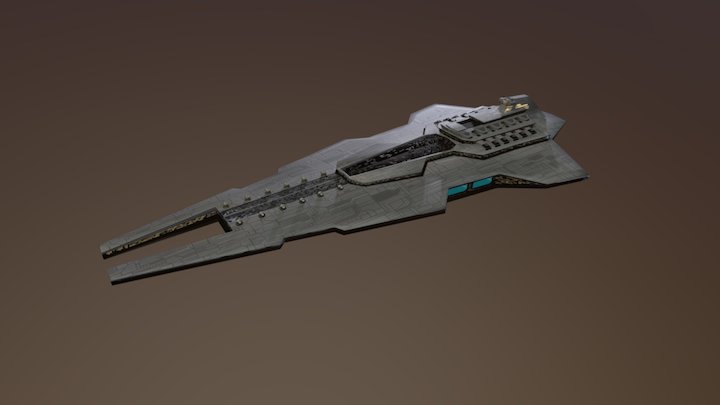 Imperial Star Destroyer 3D Model