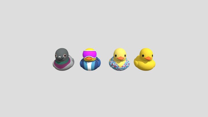 More Ducks 3D Model