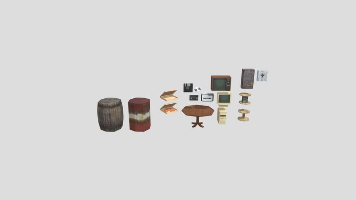 PS1 Style objects pack