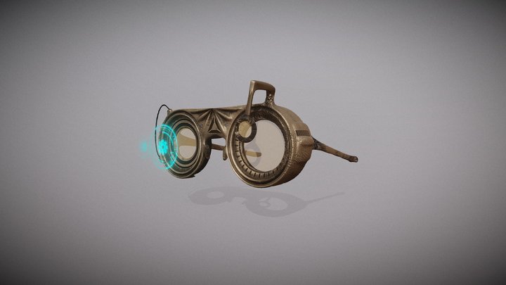 Sci-Punk Glasses 3D Model