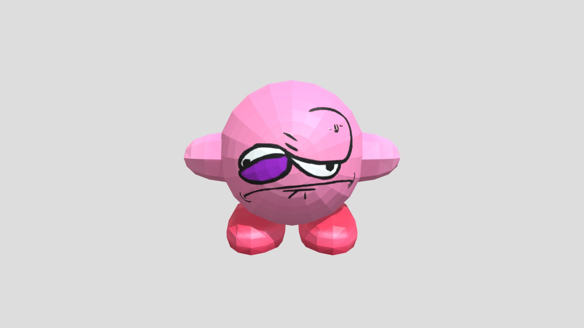 Slapped Kirby - Download Free 3D model by The Backyardigans (@20mine07 ...