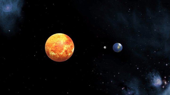earth-moon-sun 3D Model