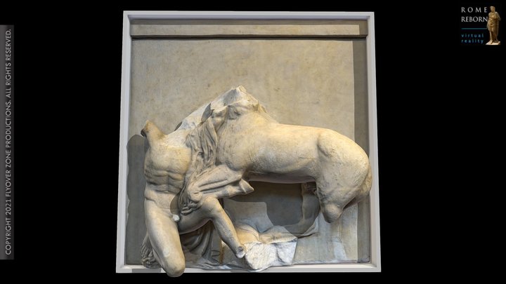 3D rendering of Metope South 08 (Parthenon)