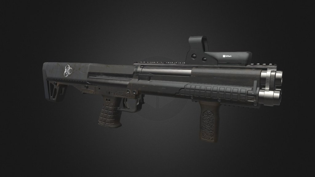 KSG 12 Gauge Shotgun - 3D model by threnody [f2ae570] - Sketchfab