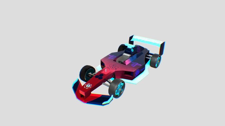 F1 Cyberpunk 3D Model