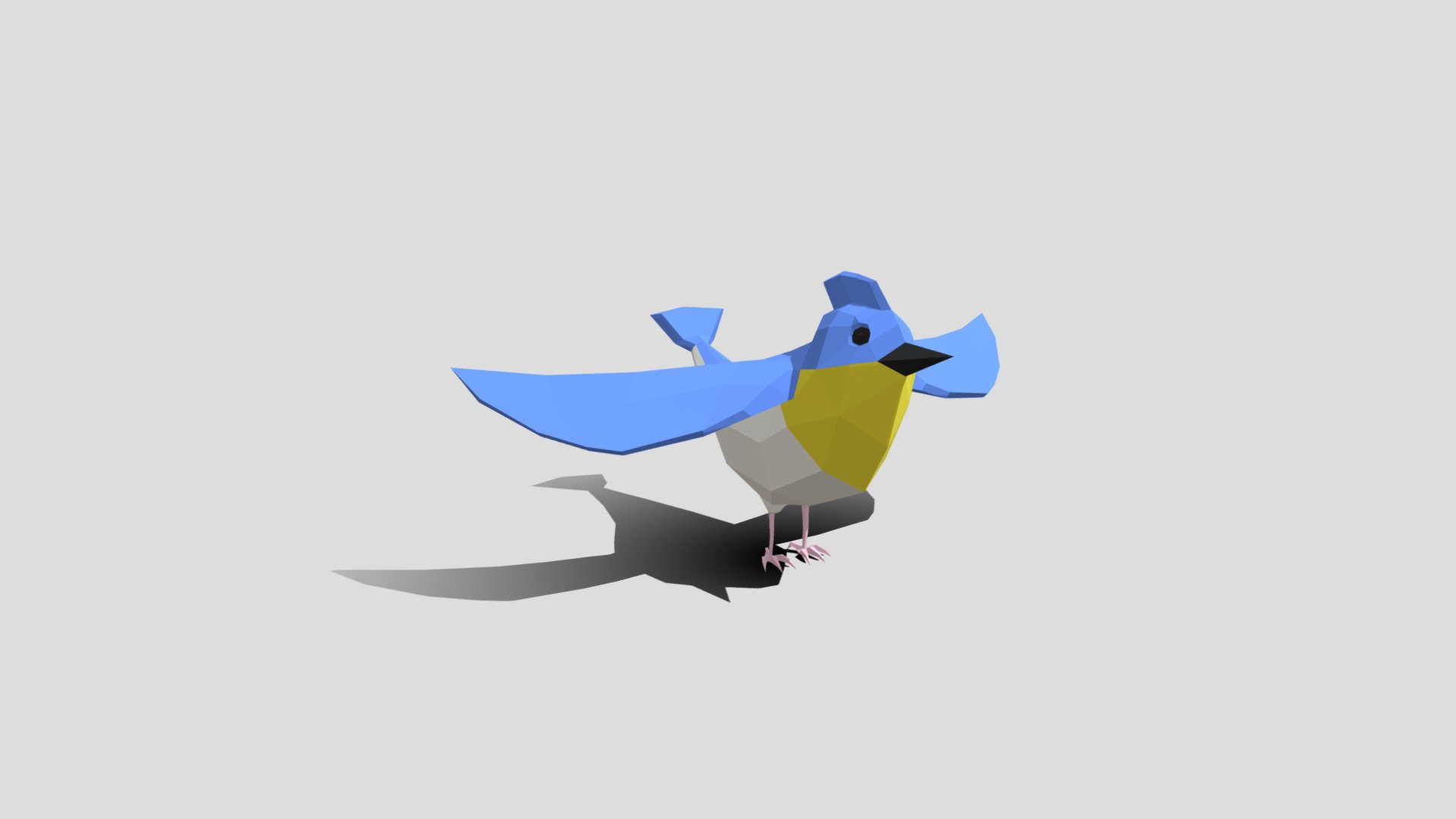 Lowpoly origami bird - Download Free 3D model by assetfactory [f2b357d ...