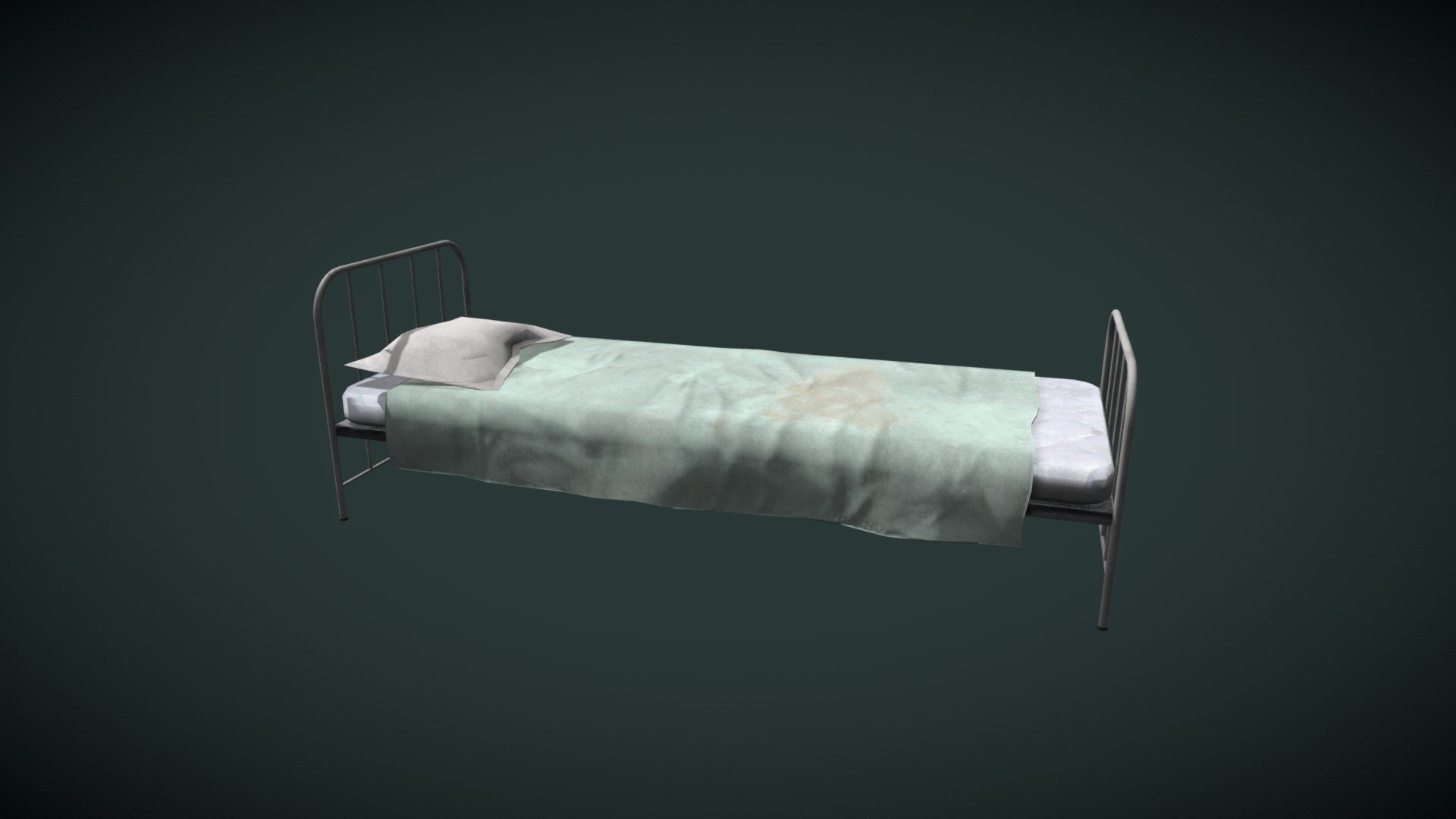 Hospital bed Download Free 3D model by Mathilde Beuvin (mat_bvn