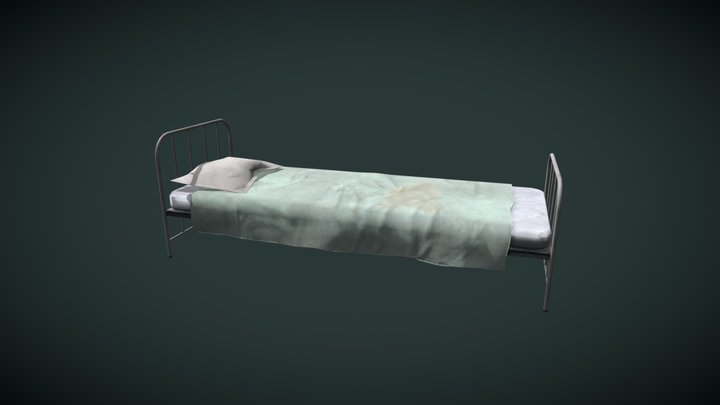 Hospital bed 3D Model