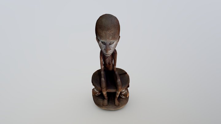 Seated Figure 3D Model