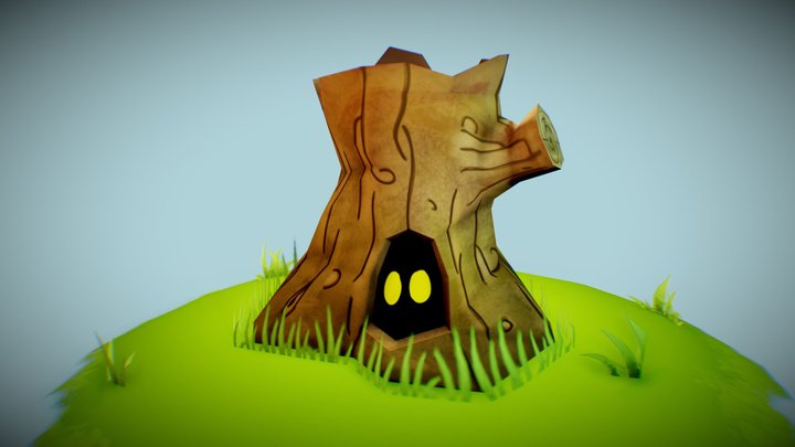 Stumpy - Wooden 3December 2019 3D Model
