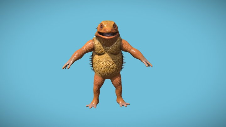 Lizard Character 3D Model
