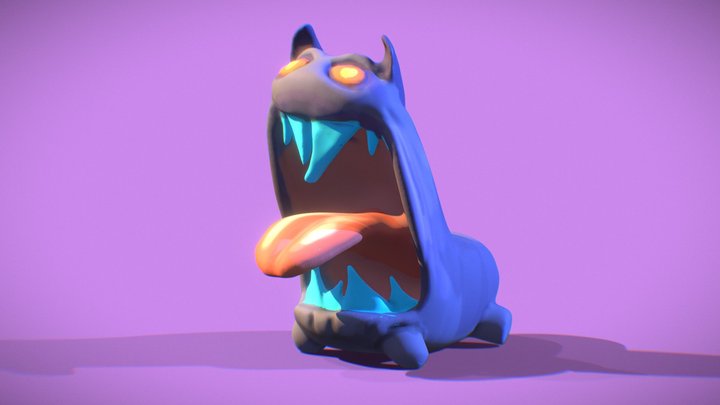Cute Cartoon Animal (Blender Sculpt) 3D Model