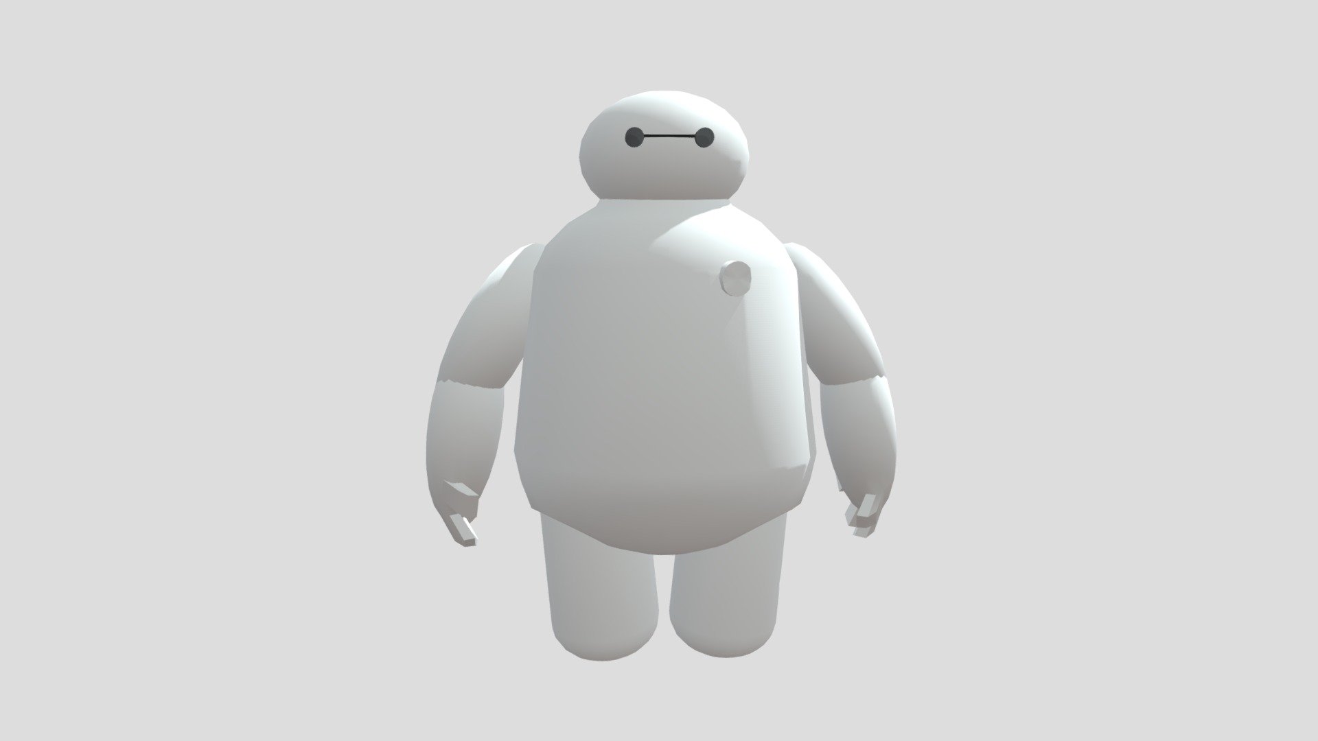 Cute Baymax Low Poly 3D Model - Download Free 3D model by M.J 3D Artist ...