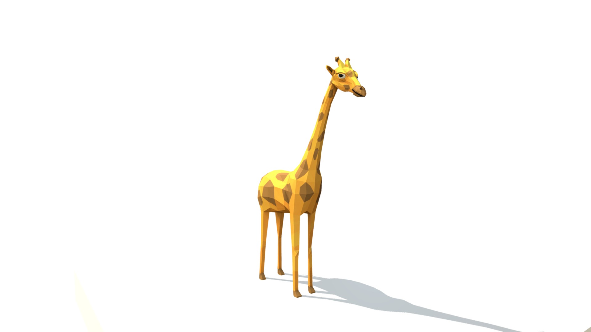 3D model Giraffe - This is a 3D model of the Giraffe. The 3D model is about a giraffe with a crown.