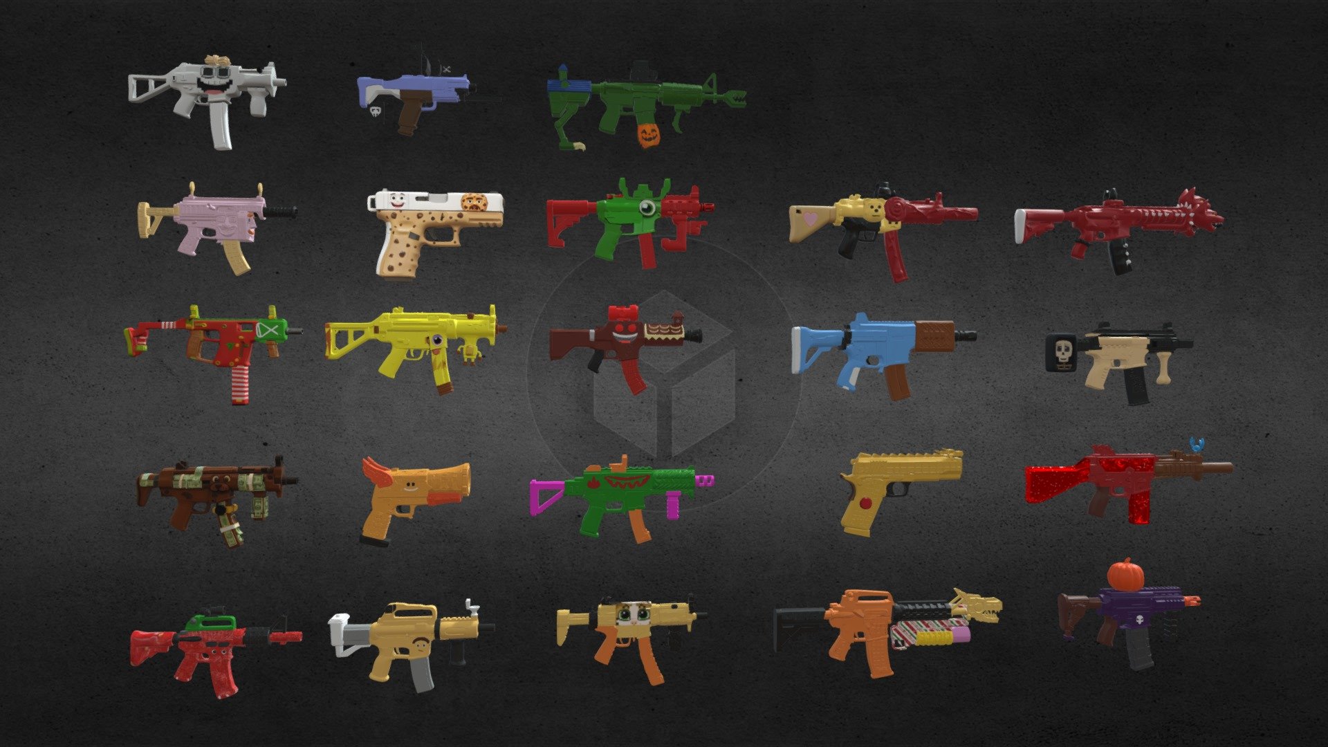 23 brainrot coustom gun - 3D model by yd 3d art (@yd3dart) [f2b838a ...