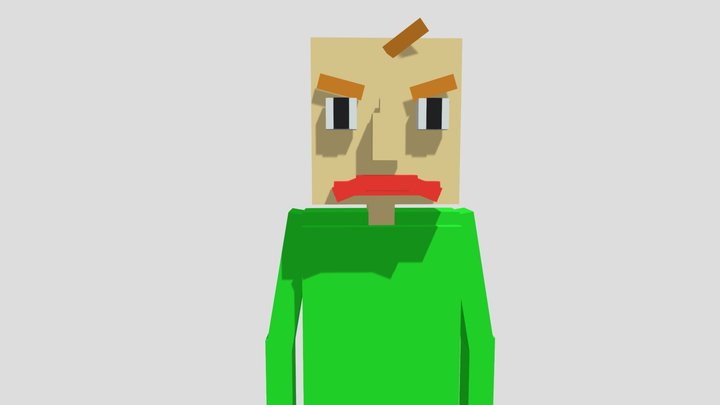Minecraft Baldi v2 3D Model