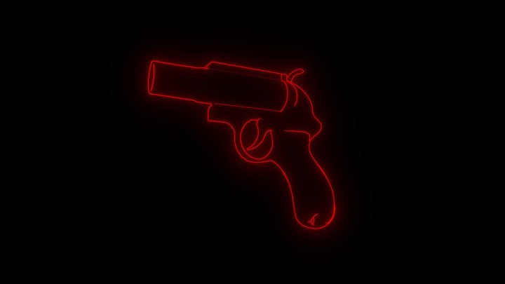 Flare Gun 3D Model