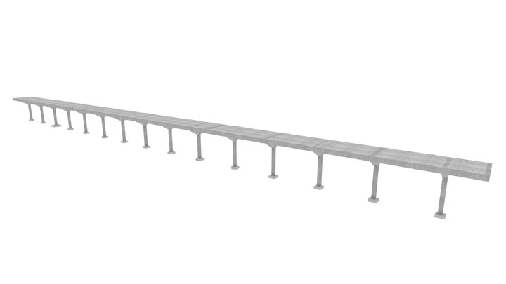 Passarela Pedestres 01 3D Model