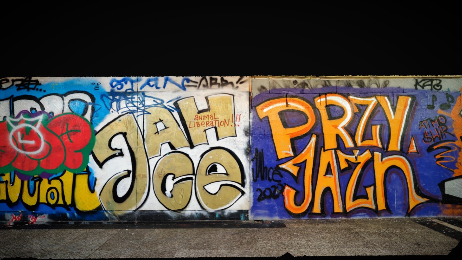 Warszawa, plac Konstytucji, Graffiti