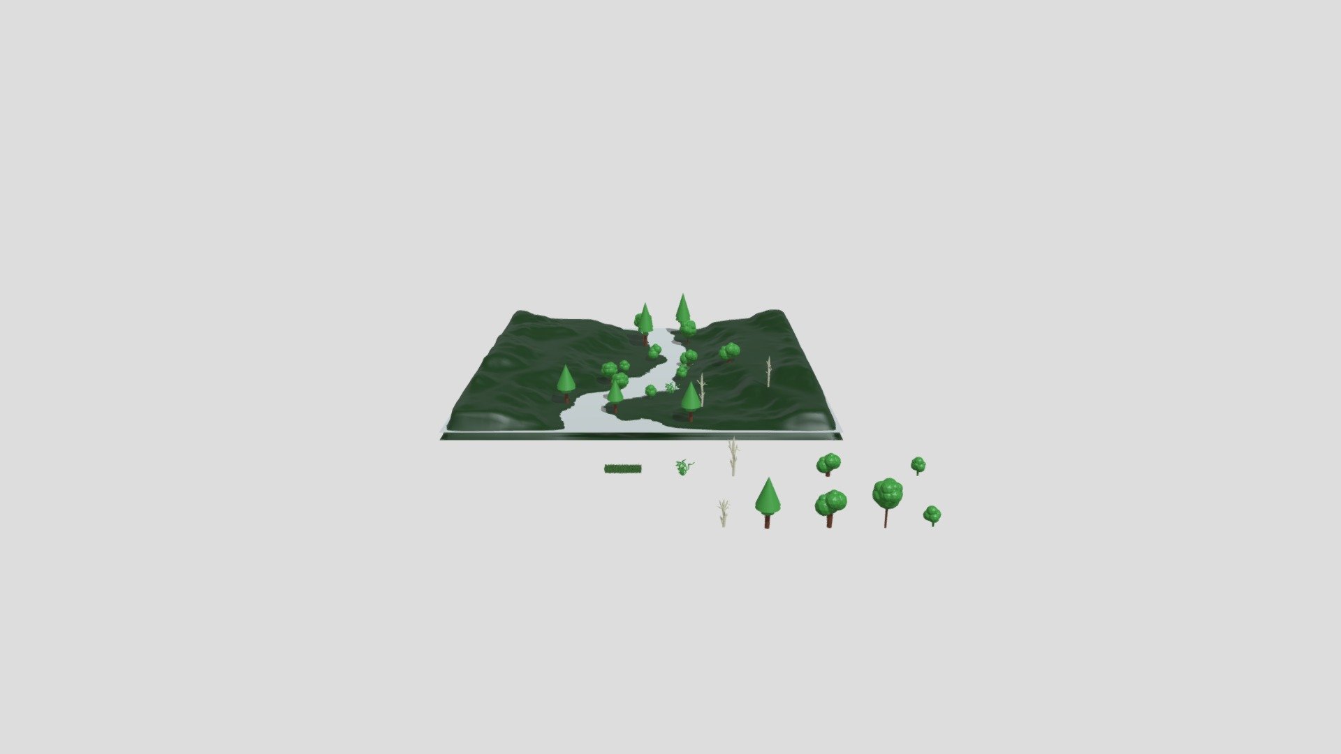 Low Poly forest