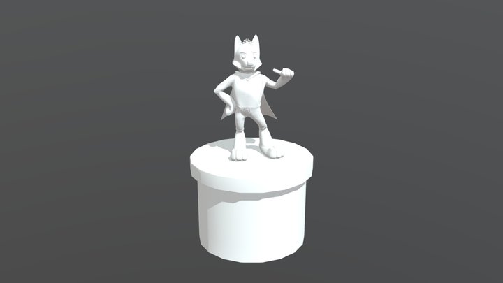 3D Dog character - No materials 3D Model