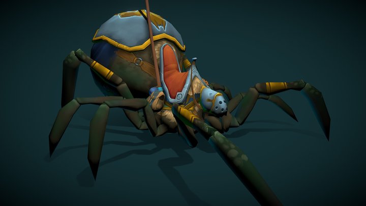 Spider ride. D&D setting. 3D Model