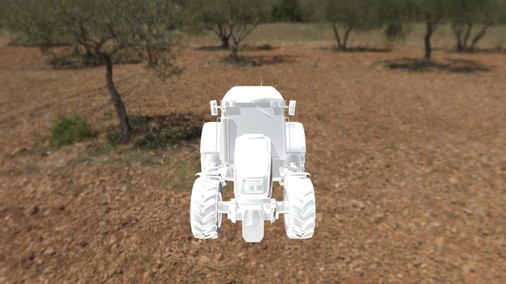 Zetor Tractor Layered 3D Model