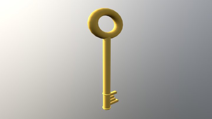 Gold Key 3D Model
