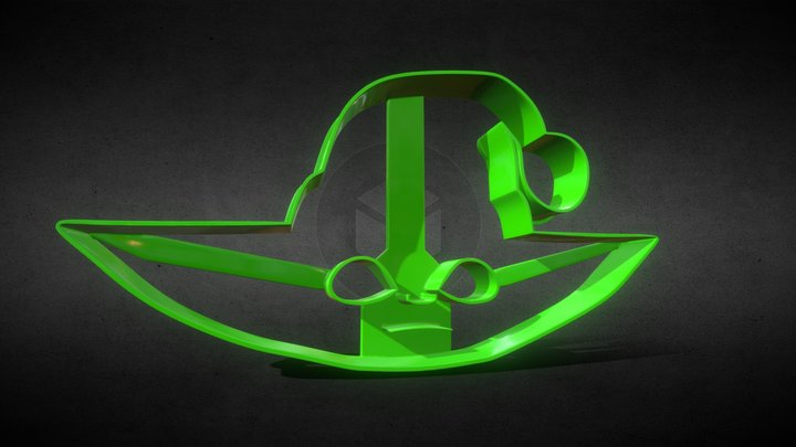 Baby Yoda Head X-Mas 3D Model