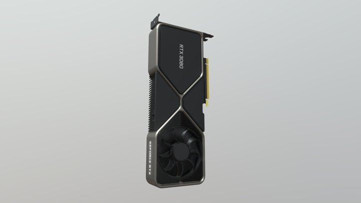 GeForce RTX 3080 Founders Edition – Modello 3D gratuito STL