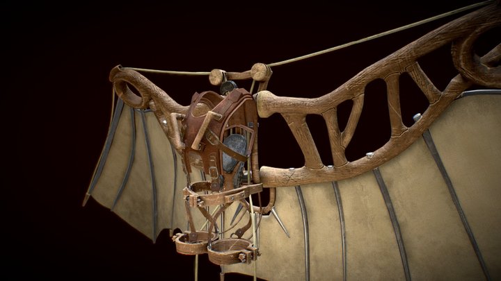 The Flying Machine Mk.II 3D Model