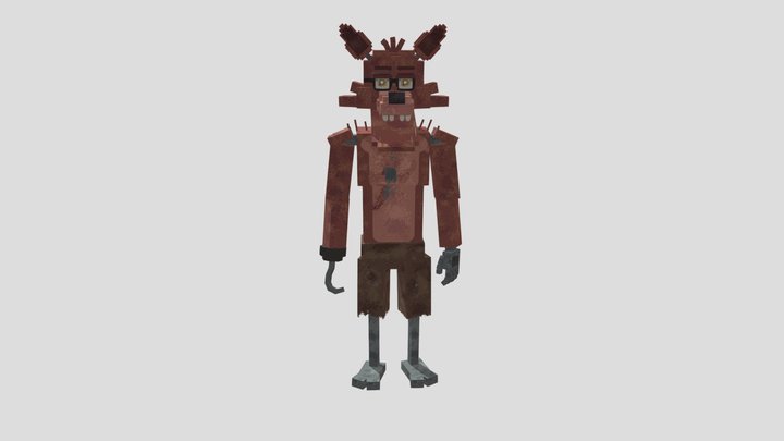 Fox fnaf 1 minecraft 3D Model