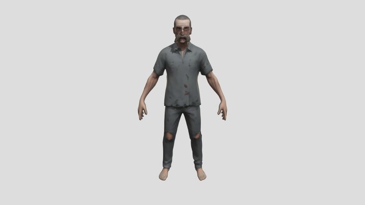 Tattered Zombie 3D Model