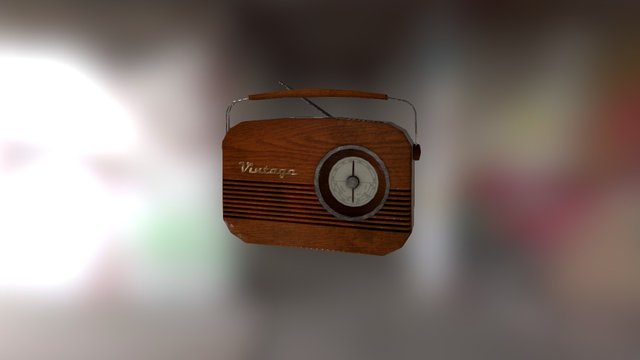 Radio Vintage 3D Model