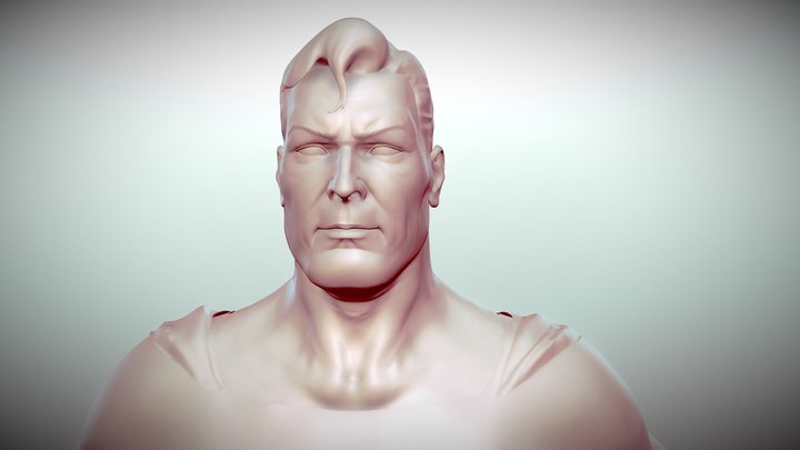 Superman Zbrush Sketch 3D Model