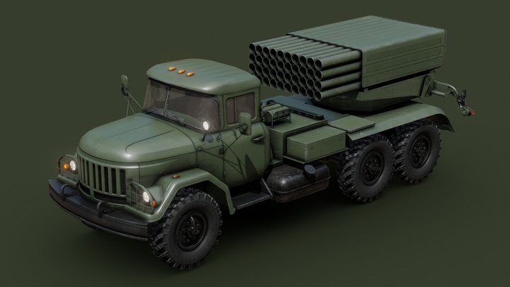 BM-21 Grad 3D Model