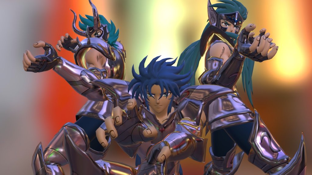 saint seiya 3d model