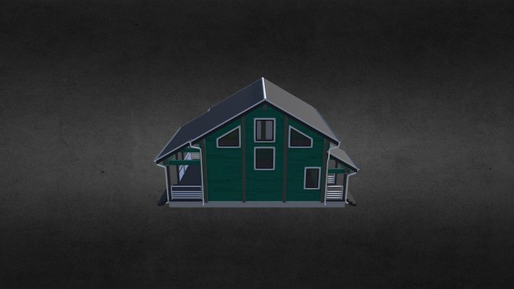 Timber House 01 3D Model
