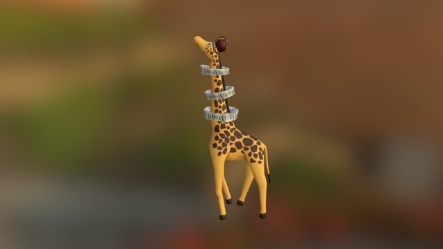 Giraffe Overlord from Futurama. 3D Model