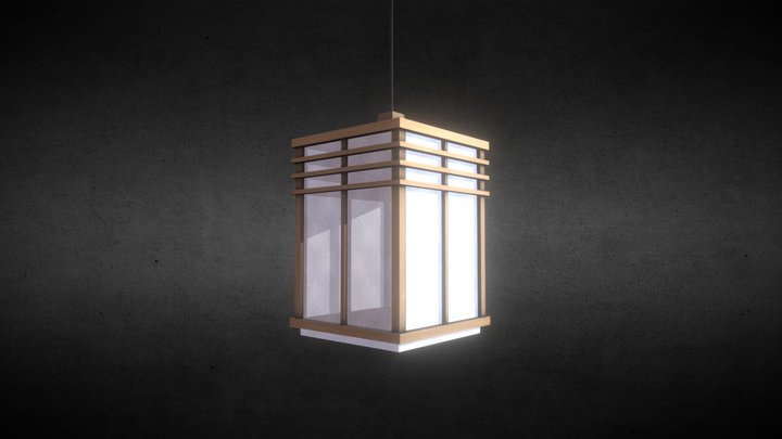Mesh Hanging Lamp 3D Model