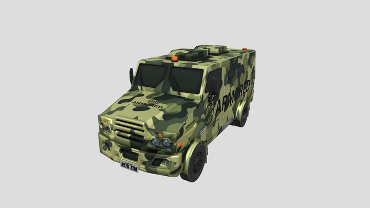 Armored Car 3D Model