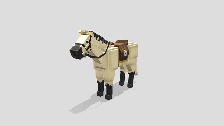 Horse Morgan - Minecraft animal #BlockBench 3D Model