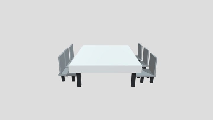 Kibasy - Meja Makan 3D Model