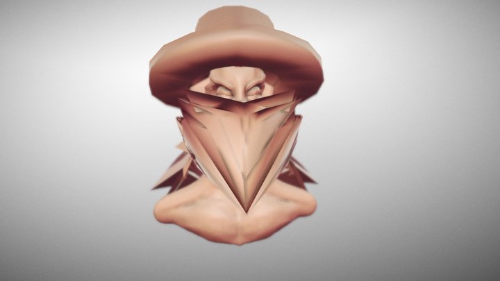Sculpt January 02: Mask 3D Model