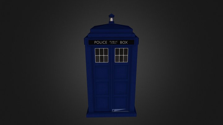 2013 TARDIS Exterior (Closed) 3D Model