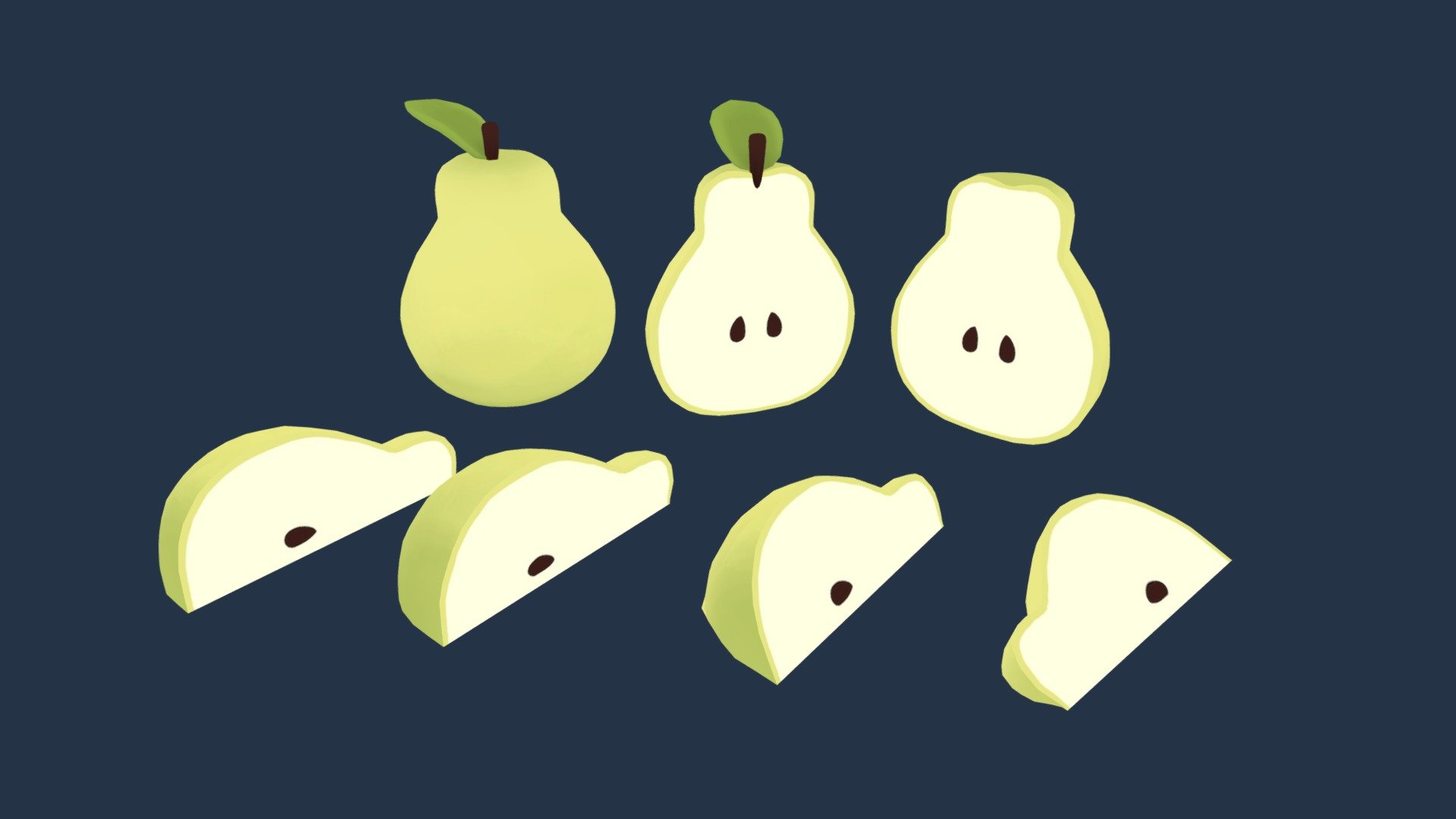 Cute Pear — Sketchfab embed 3D viewer
