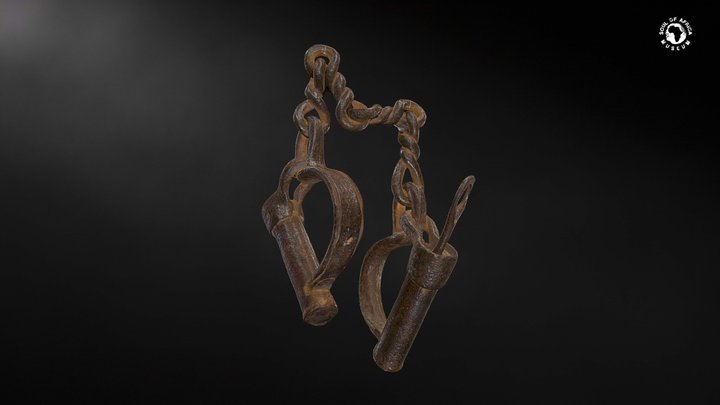 Slaves foot shackles from Benin. 3D Model